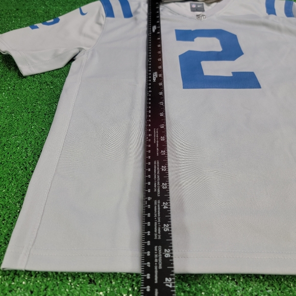 Nike Carson Wentz Indianapolis Colts Youth Football Jersey Size Large 14/16 Grey - Picture 5 of 8